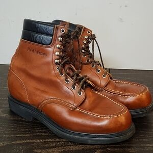 Red Wing Boots Leather Work Wear Size 10 E Supersole